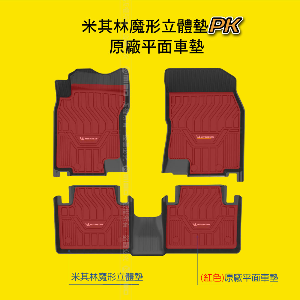 MICHELIN 米其林 日產 NISSAN ALL New SENTRA 2019- 全包式立體腳踏墊, , large