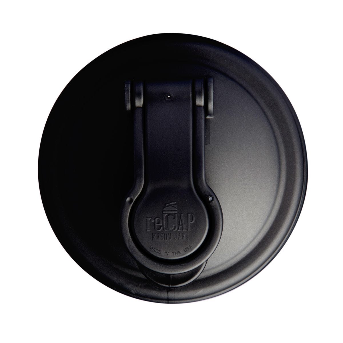 Ball&reg; 32oz/950ml 寬口梅森罐飲料隨行杯-黑色 reCAP Mason Jars Lid POUR cap 全新升級防漏/飲料隨行杯/提把蓋/飲料蓋/冷水壺, , large