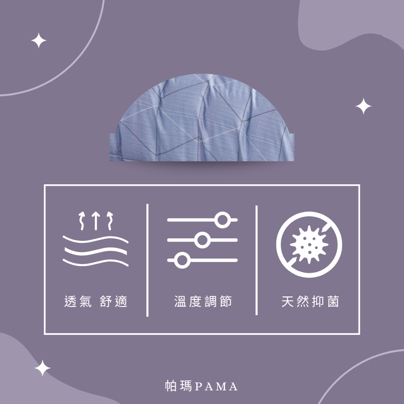 【帕瑪PAMA】60S 100%天絲兩用被床包組/文森-紫, , large