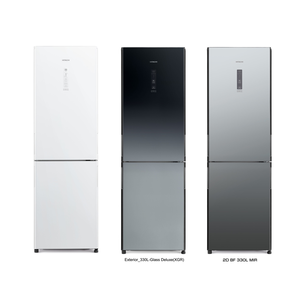 HITACHI 313L Inverter Two Door Refrigerator HRBN5366DFXGRTW, , large