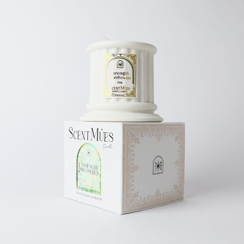 【ScentM&ucirc;es森繆斯】大音樂家系列 力量貝多芬 精油香氛大豆蠟燭 150g (清涼沉穩大地氣息), , large