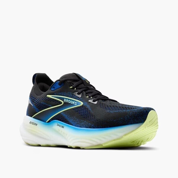 Brooks Glycerin 22 男 慢跑鞋 寬楦 支撐 彈力 緩震 藍 黑 [1104452E002], , large