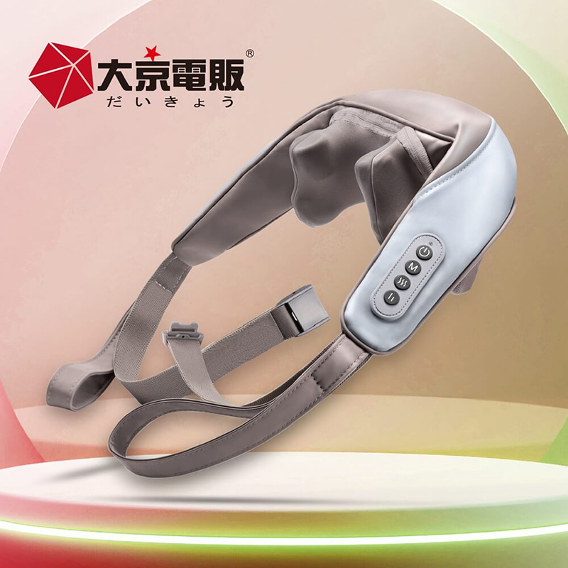 【大京電販】無線免手持/充電式肩頸按摩帶- 幻影灰, 幻影灰, large