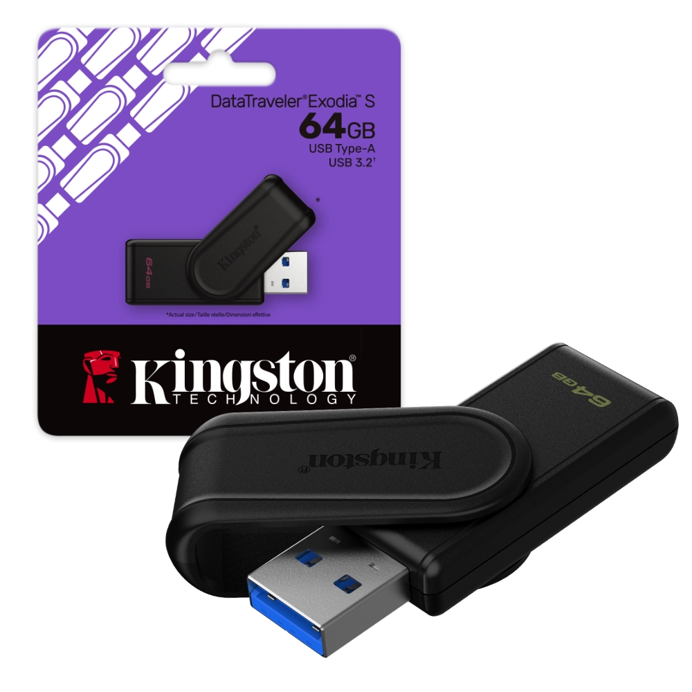 【Kingston】DataTraveler Exodia S 64G USB 3.2 Gen1 高速隨身碟, , large