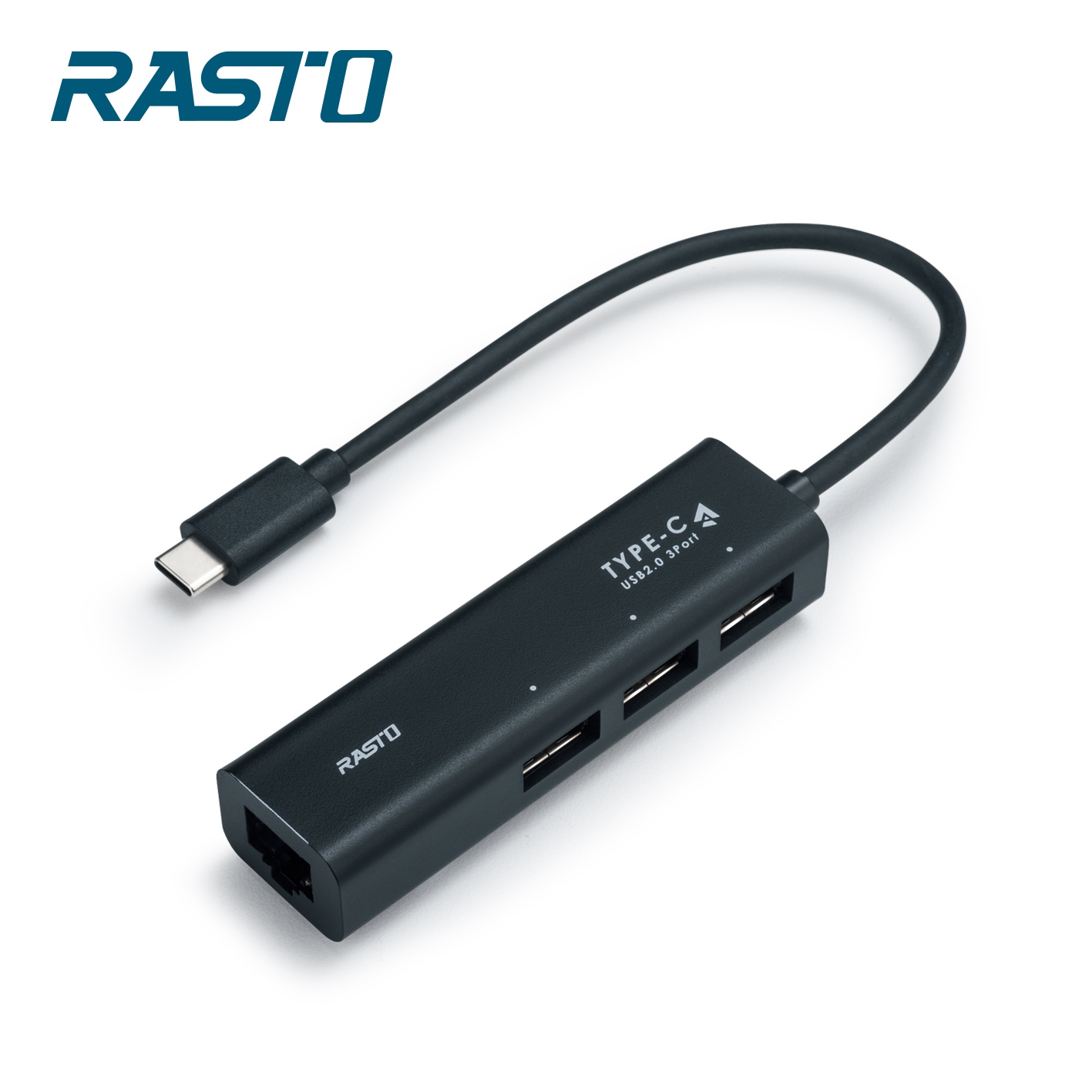 【全新品清倉特價】[ RASTO] RH5 Type-C轉RJ45網路孔+3孔USB集線器, , large