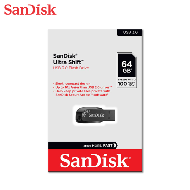 【SanDisk】CZ410 Ultra Shift 64G USB 3.0 隨身碟 速度 100MB/s, , large