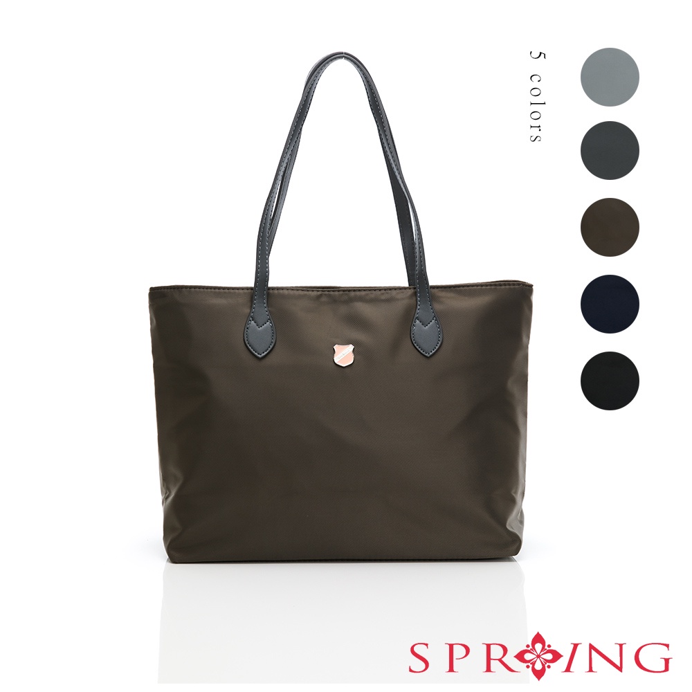 SPRING-質感尼龍托特包大肩背包商務輕便肩背包-多色(0-55043), , large