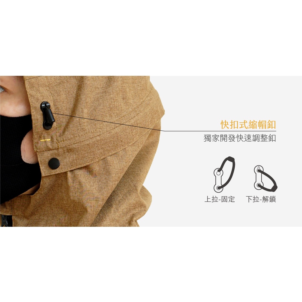 【周周生活】晴雨選品館｜奧德蒙 揹客 兩件式背包機車雨衣｜兩截式 風衣款, , large