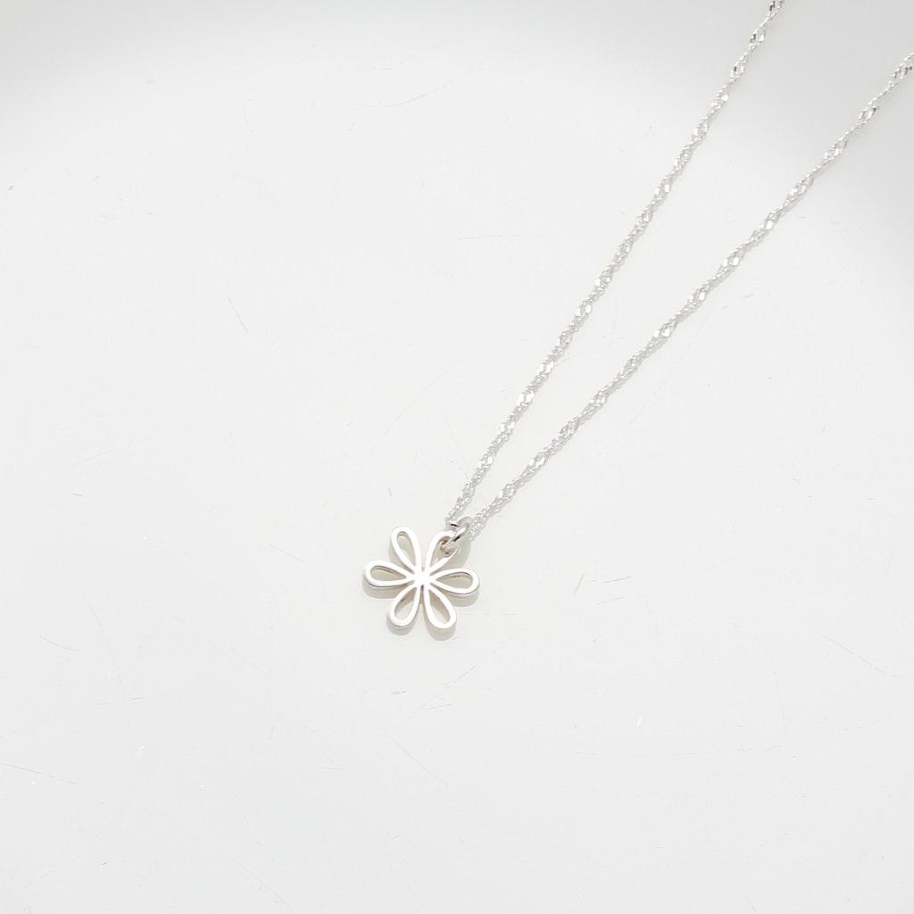 【Angel & Me】Cute Daisy Flower s925 sterling silver necklace Birthday gift, , large