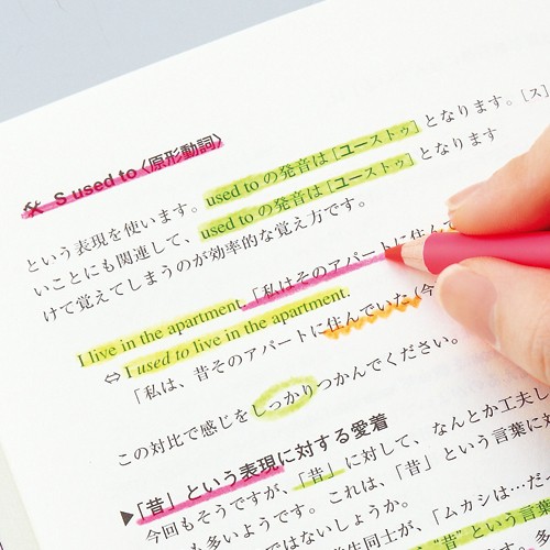 【數量不多，快搶】日本KUTSUWA【螢光筆】鉛筆型螢光筆附削筆筆蓋(多色)螢光綠, , large