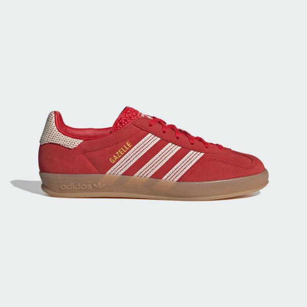 Kixpress-Adidas Gazelle Indoor W 女 運動休閒鞋 德訓鞋 復古 膠底 百搭 紅 [JI2756], , large