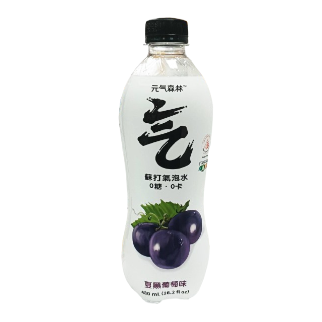 元氣森林夏黑葡萄味蘇打氣泡水, , large