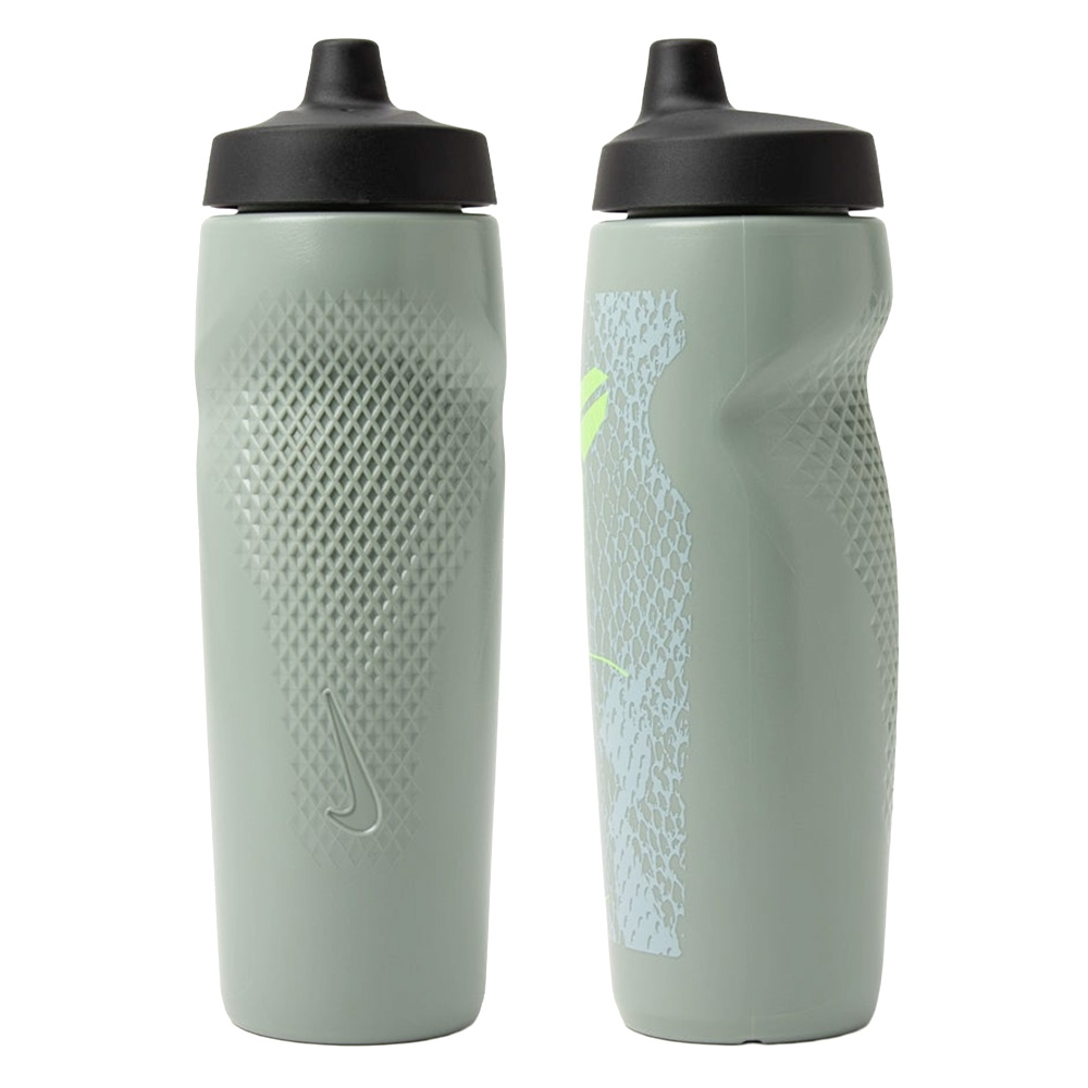 NIKE REFUEL BOTTLE K BRYANT 擠壓水壺 24OZ/700ml 運動水壺 快速補水 N101521604124灰綠/N101521607724黑, , large