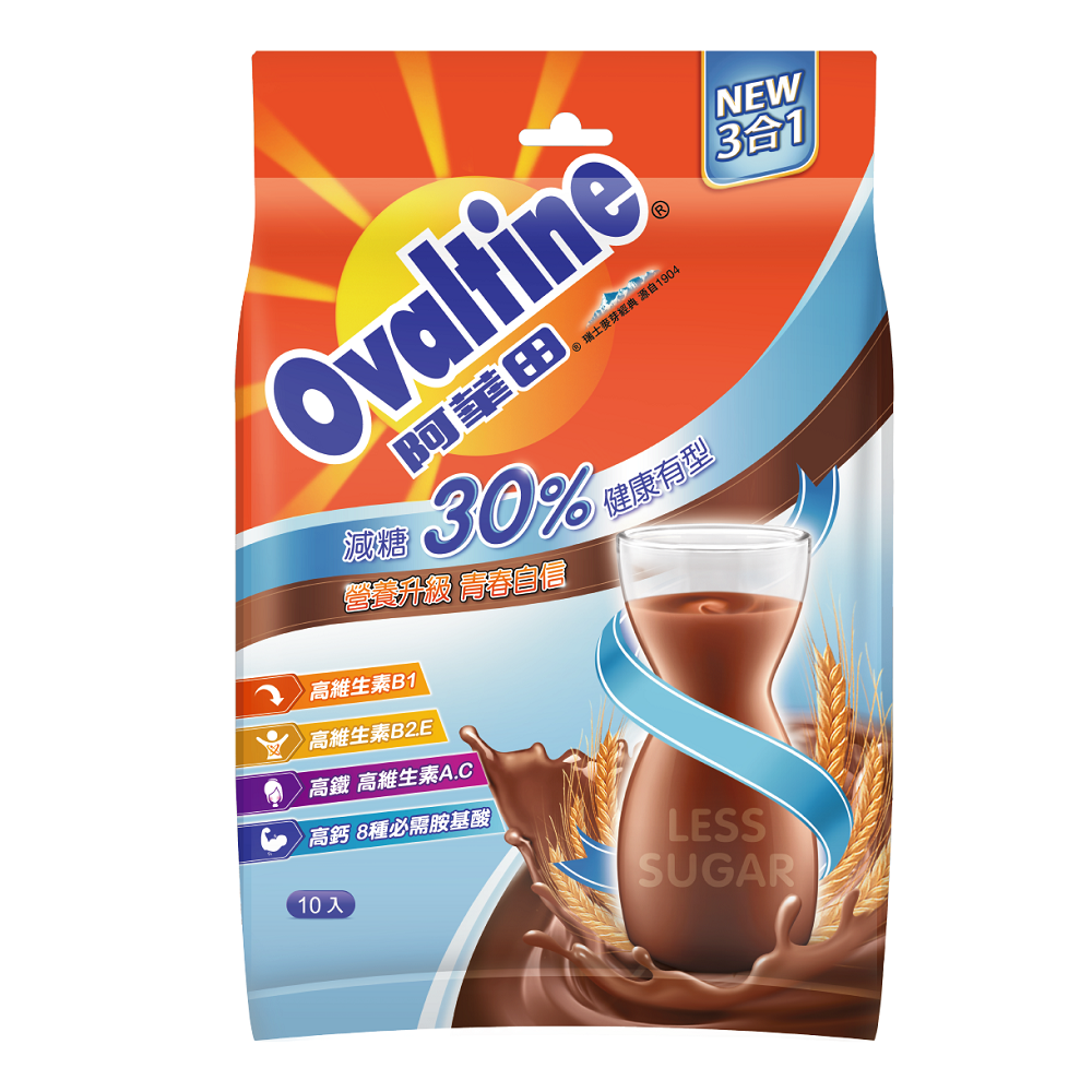 Ovaltine Chocolate Flavoured Less Sugar , , large