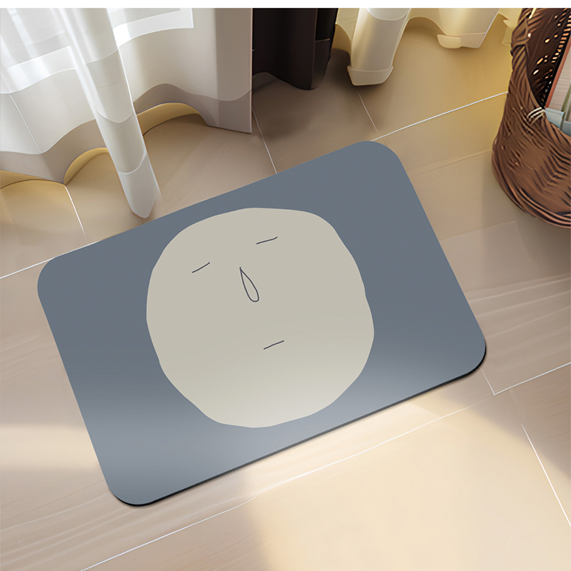 【Monster】 Soft Diatomaceous Earth Absorbent Mat &ndash; Chill Out Series (58x38cm) &ndash; Speechless Blue, , large
