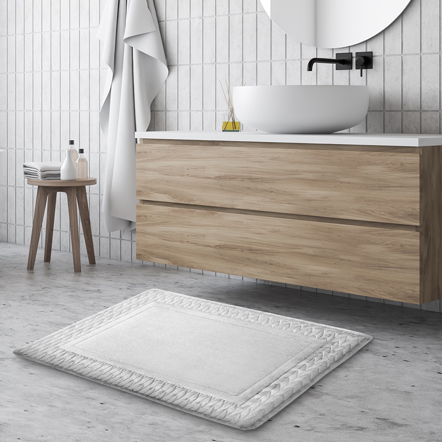 3D Braid Bath Mat, , large