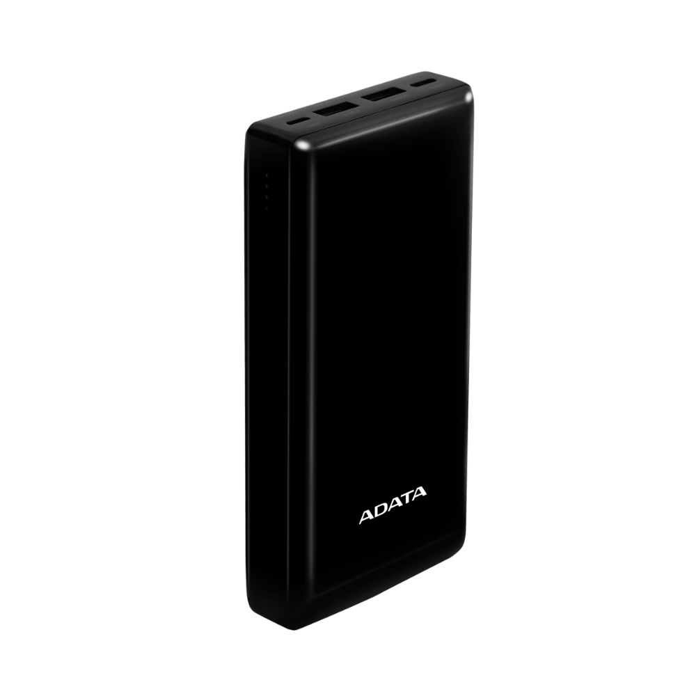 【ADATA 威剛】C20 黑色 20000mAh 行動電源 簡約設計 輕便攜 QC/PD 快充, , large
