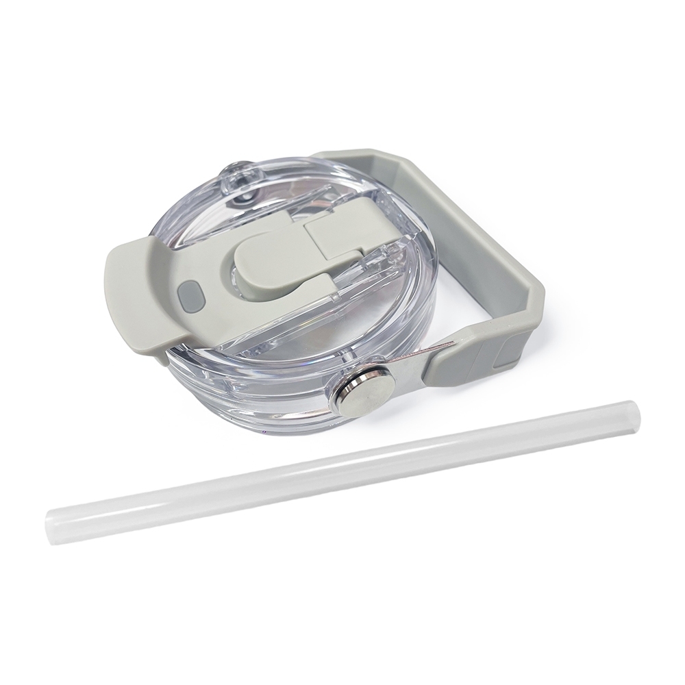 [e shoe store] (Accessories) Banjiajia ceramic double drink cup with lid, with straw, white lid, , large