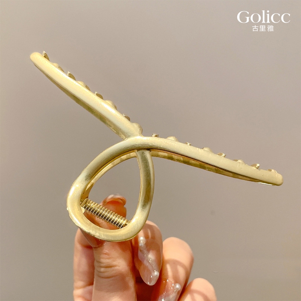 【Gulicc】古莉可 髮夾 金屬磨砂霧面鯊魚夾, , large