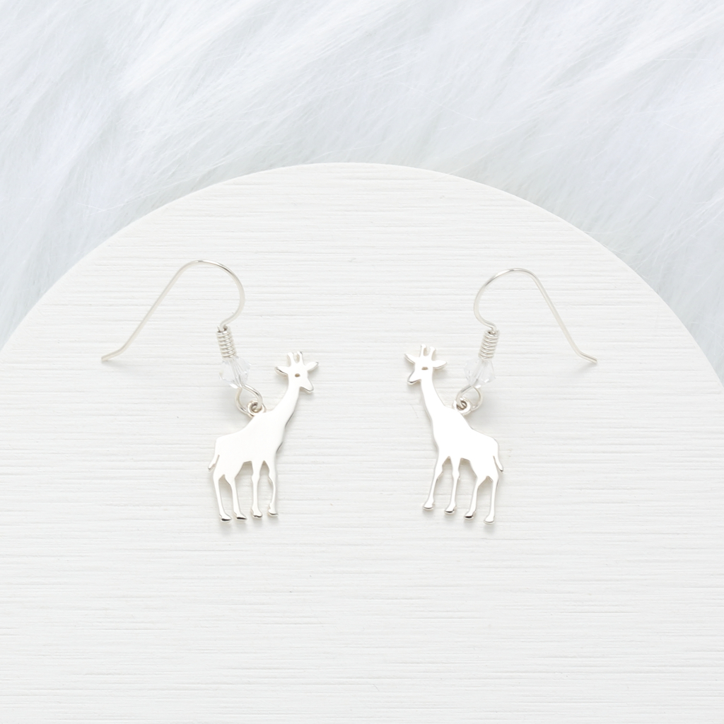 【Angel & Me】Cute Giraffe s925 sterling silver earrings Birthday gift, , large