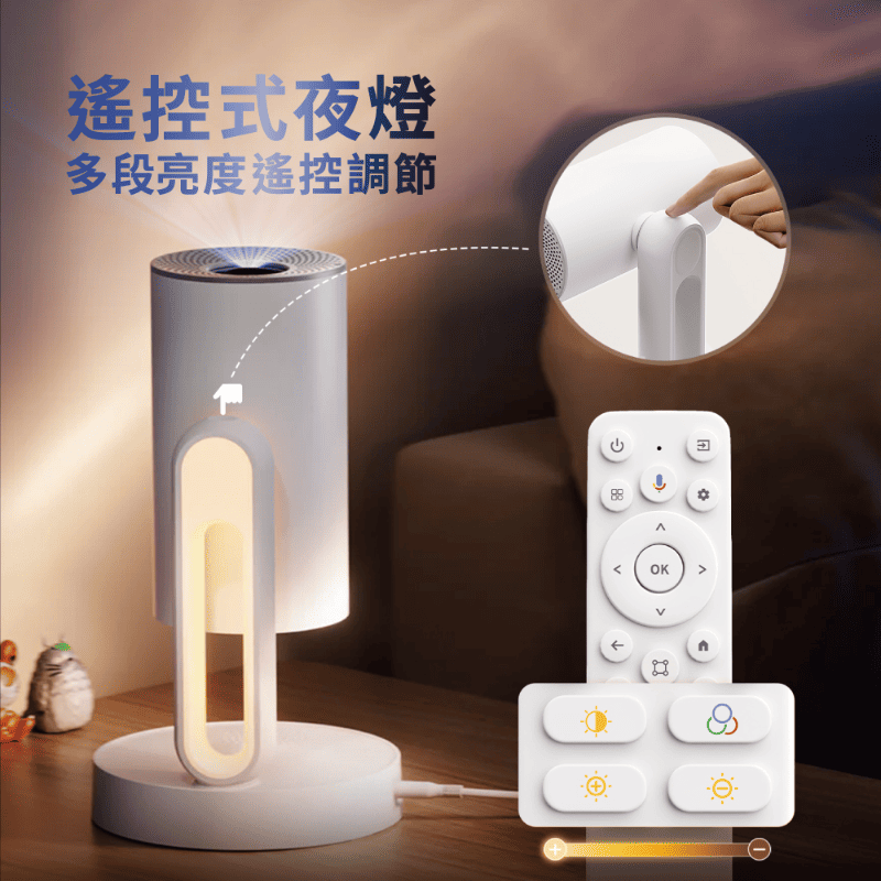 【ETOE】Starfish Plus Projector upgrade with 1080P FHD, 140&deg; Rotation, Google TV and Netflix certified, 4K Support, TV Projector with Automatic Keystone, Chromecast Built in, 5G Wi-Fi, , large