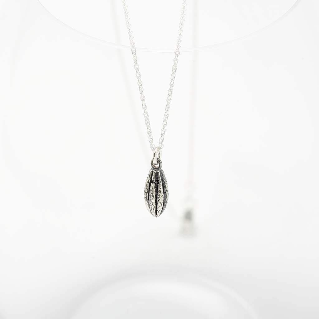 【Angel & Me】Cocoa Bean Chocolate s925 sterling silver necklace Valentine Day, , large