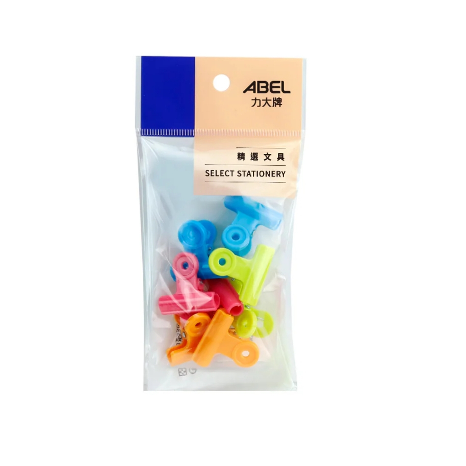 力大牌ABEL 彩色塑膠圓夾(多款)46225-64mm, , large
