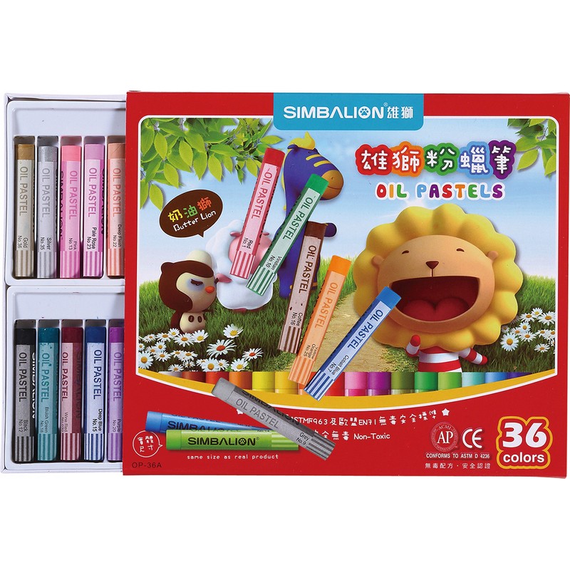 LION OP-36A Oil Pastels-36 Colors, , large
