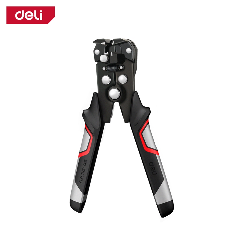 【得力工具 deli tools】 多功能 加強版刀片 自動剝線鉗 剝線鉗 免對孔快速剝線鉗 -3in1 自動剝線鉗(0.2-6mm), , large