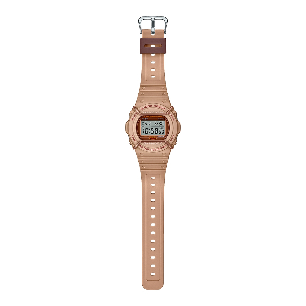 CASIO 卡西歐 G-SHOCK 大地色系啞光金屬電子錶 DW-5700PT-5, , large