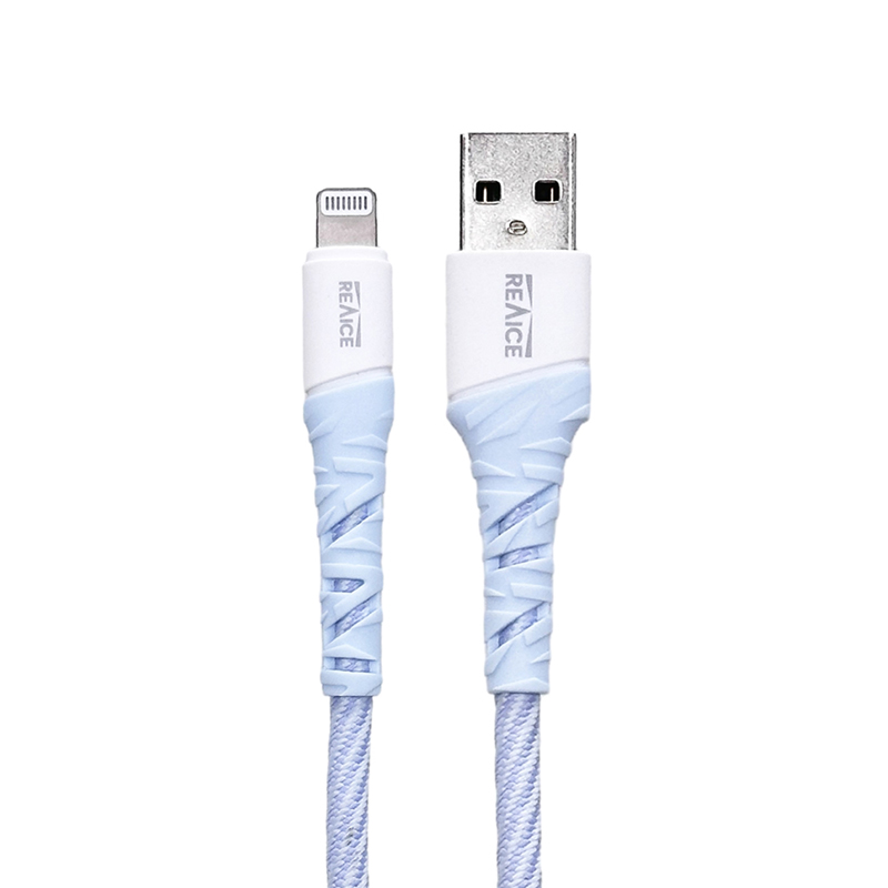 【台陞科技】REAICE USB-A to Lightning 1.2M 耐磨編織傳輸充電線 二入組 /多色可選, , large