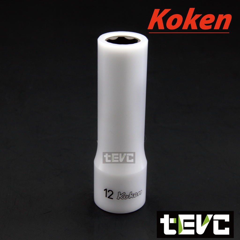 《tevc》T038 Koken 日本製 防刮 四分 4分 套筒 12mm 12號 長套筒 特殊接觸面設計, , large