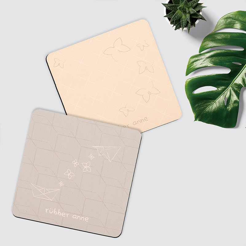 【Monster】 Soft Diatomaceous Earth Absorbent Coaster &ndash; Floral Tile Series (10x10cm) &ndash; 2D Playful, , large