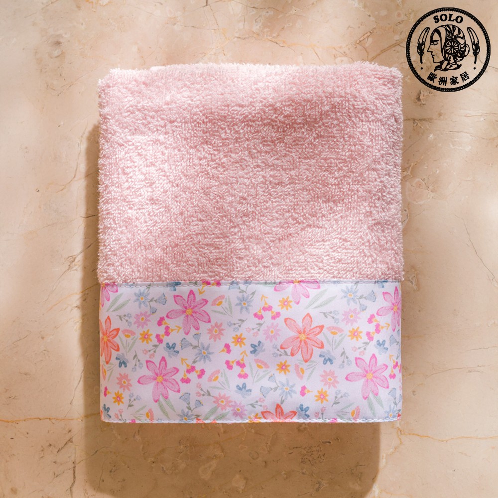 【SOLO歐洲家居】LCW Home 土耳其製 50x80cm 粉嫩花語純棉吸水毛巾 100%純棉 超吸水, , large