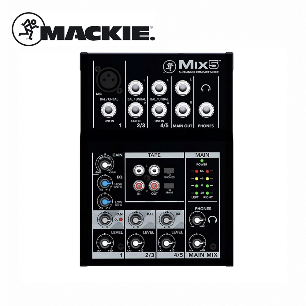 Mackie MIX5 小型混音器 5軌【敦煌樂器】, , large