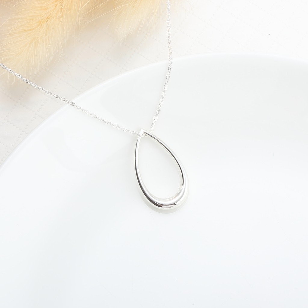 【Angel & Me】Waterdrop raindrop s925 sterling silver necklace Valentine Day gift, , large