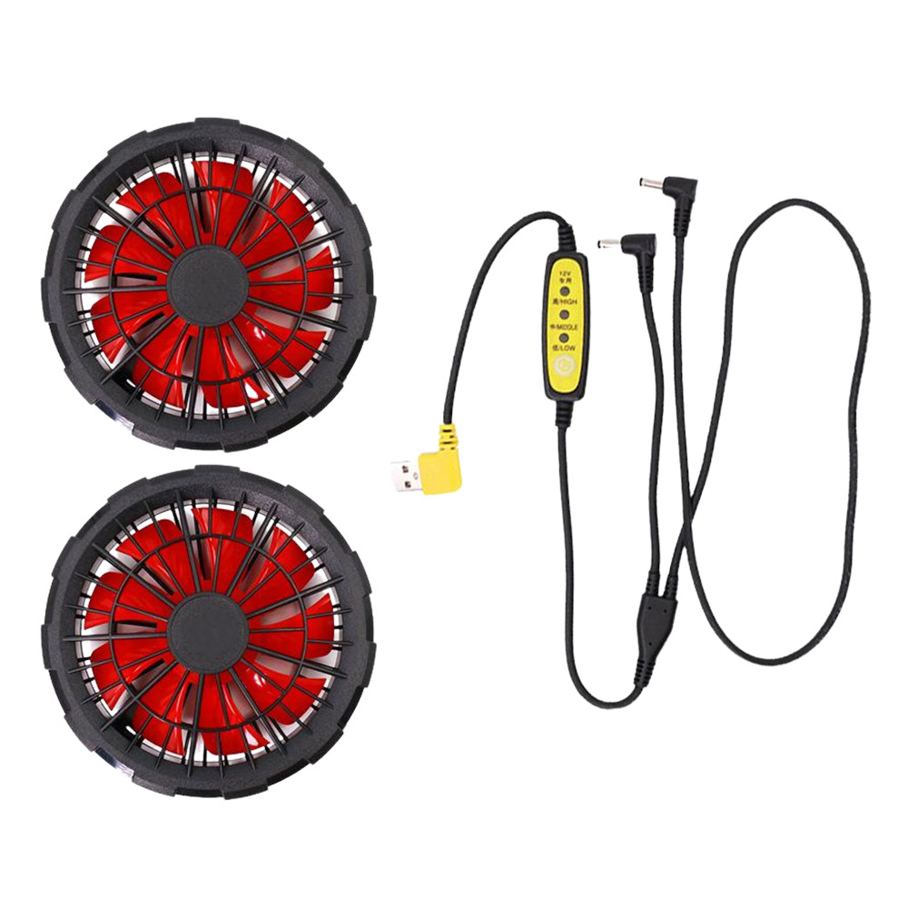 Air Conditioner/Clothing Fan / 5V/7.4V [Dual-use] 12V Boost Cable + 12V Brushless Fan (2-in-1), , large
