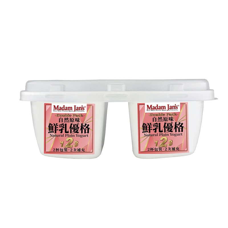 [茉莉芝]11種活菌無糖鮮乳優格杯 - 90g*2*3入, , large