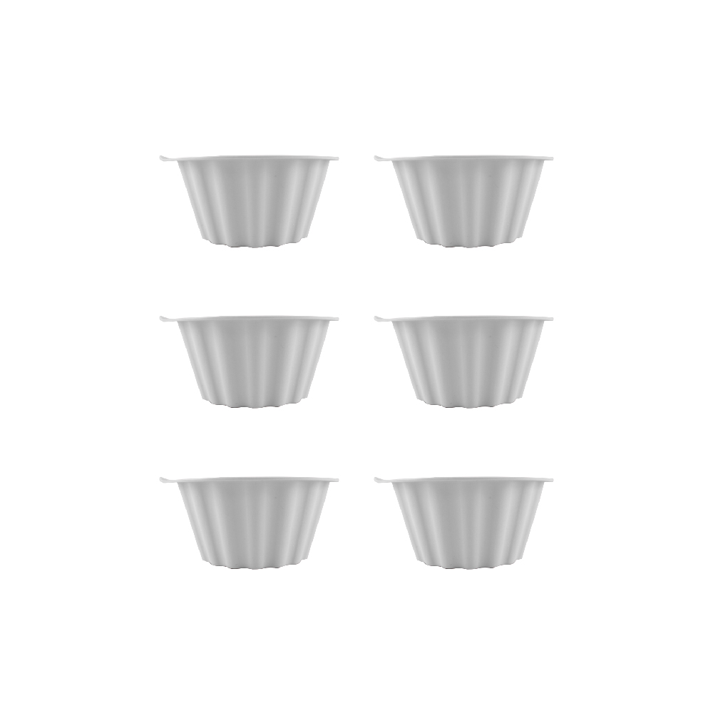 [Korean SiliPot] Platinum Silicone 28ml Baking Mold (Size: 6-piece) (Suitable for making baby food, pudding, jelly, cupcakes) Size: S, , large