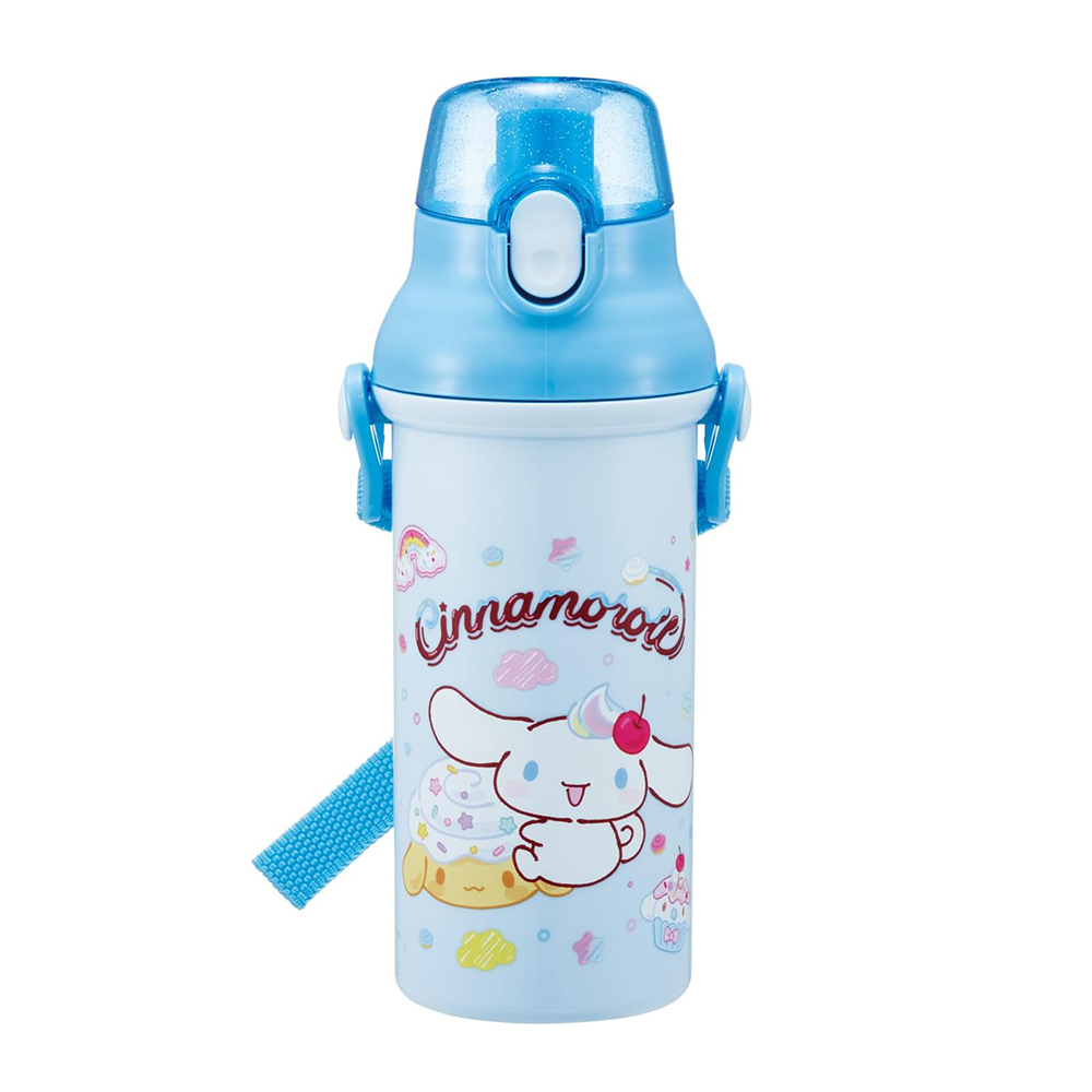 【百科良品】日本製 三麗鷗 大耳狗 美樂蒂 彈蓋直飲水壺 隨身瓶 480ML(附背帶), , large