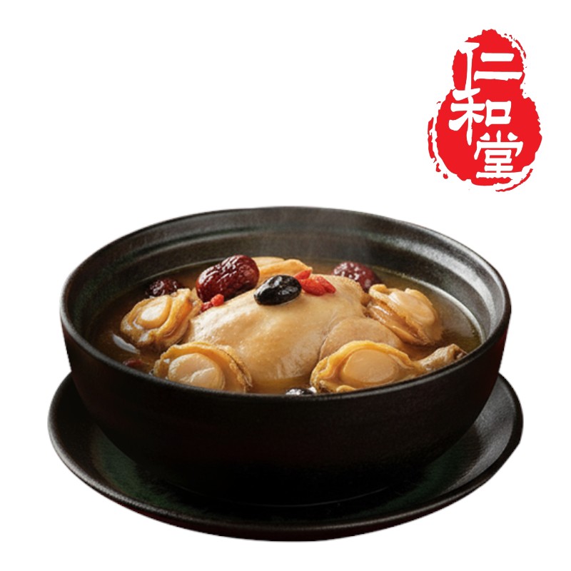 仁和堂 黑蒜鮑魚御膳雞湯2250g-冷凍, , large