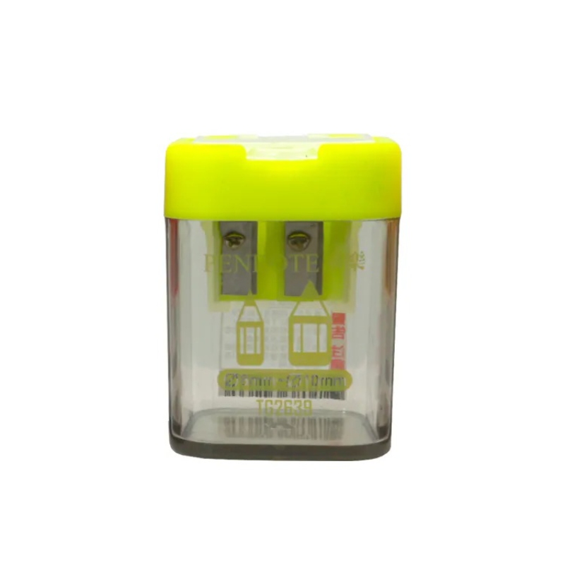 Square Dual-Hole Pencil Sharpener &ndash; Green, , large