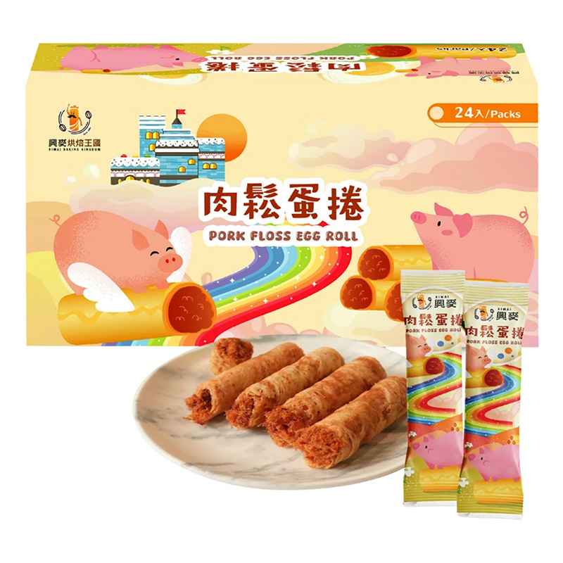 興麥 肉鬆蛋捲 (20gX24入/箱), , large