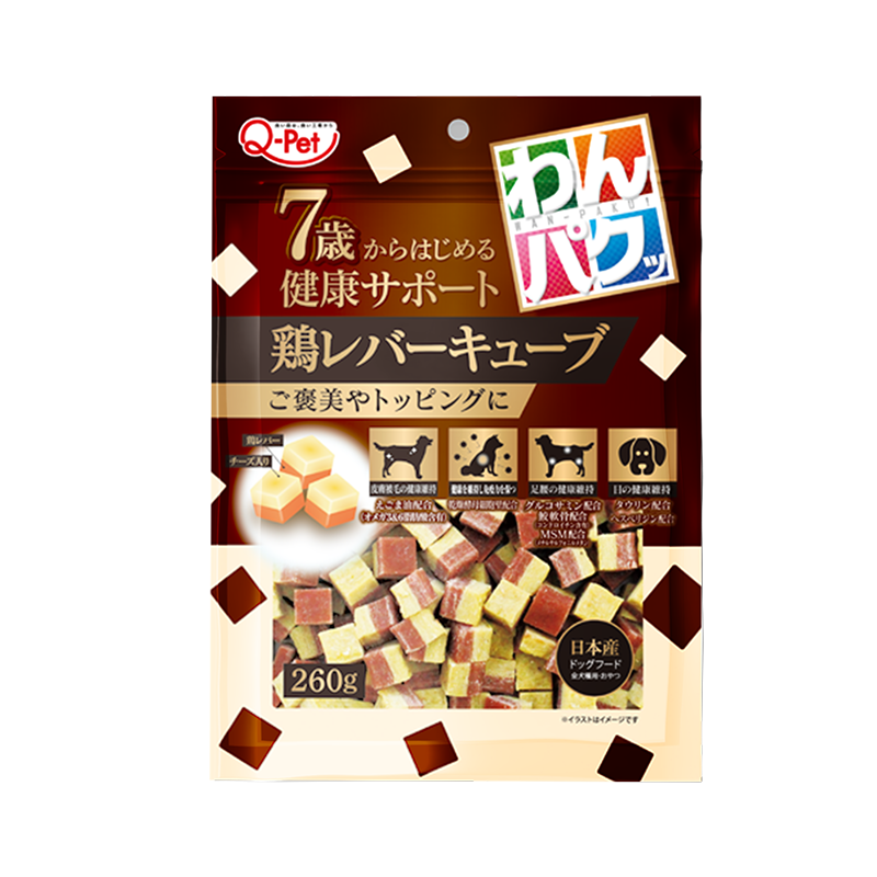 口福-高齡犬魚骨雞肉角_260g, , large