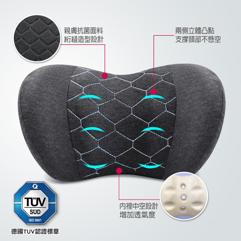 [威力車坊]【Relass】FUN快舒抗菌記憶棉頸枕, , large