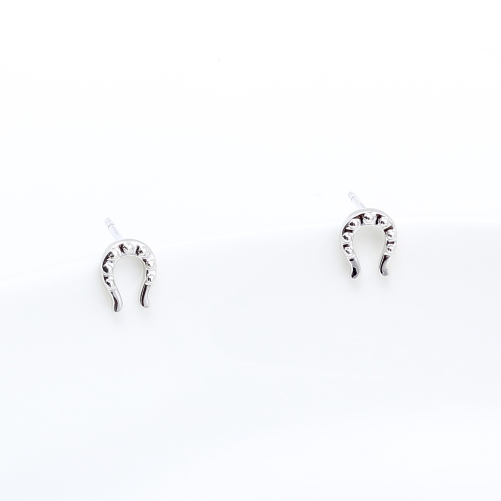 【Angel & Me】Lucky Horseshoe s925 sterling silver earrings Birthday gift, , large