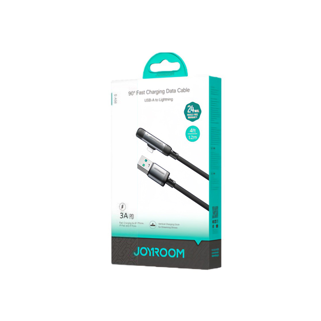 【山水之寶】JOYROOM USB-A to Lightning 3A暢享彎頭快充線 120cm, , large