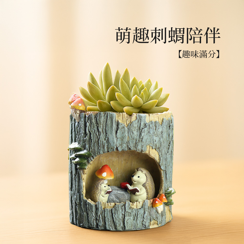 【上手家居】刺蝟多肉植物盆栽 刺蝟(多肉盆栽/室內植物/仙人掌盆栽/小盆栽/迷你盆栽), , large