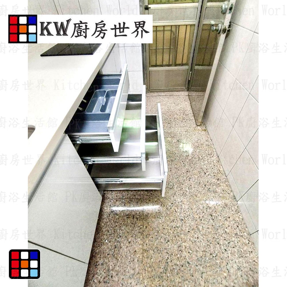 【KW廚房世界】系統廚具 廚房設計 客製化 廚櫃 流理台 工廠直營 一字型流理台 人造石檯面, , large
