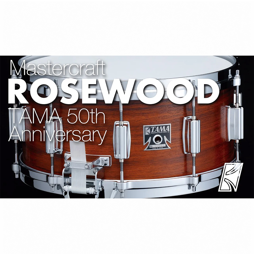 TAMA RW-256 Mastercraft LTD 50th Rosewood CR-6.5X14 小鼓【敦煌樂器】, , large